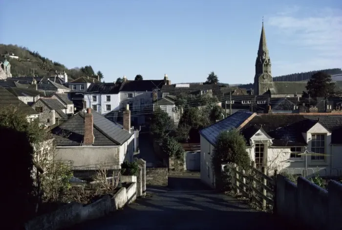 Framed Print : Lostwithiel Print, Cornwall Landscape Framed Print : Lostwithiel Print, Cornwall Landscape