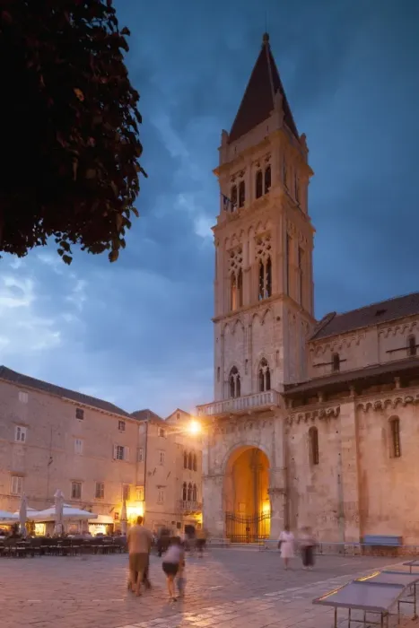 Framed Print : Trogir Main Square and Cathedral Print Framed Print : Trogir Main Square and Cathedral Print