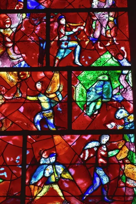 Framed Print : Chagall Stained Glass Print, Chichester Cathedral Framed Print : Chagall Stained Glass Print, Chichester Cathedral