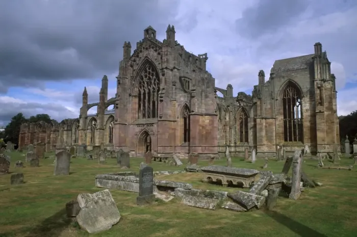 Framed Print : Melrose Abbey Print, Scotland Framed Print : Melrose Abbey Print, Scotland