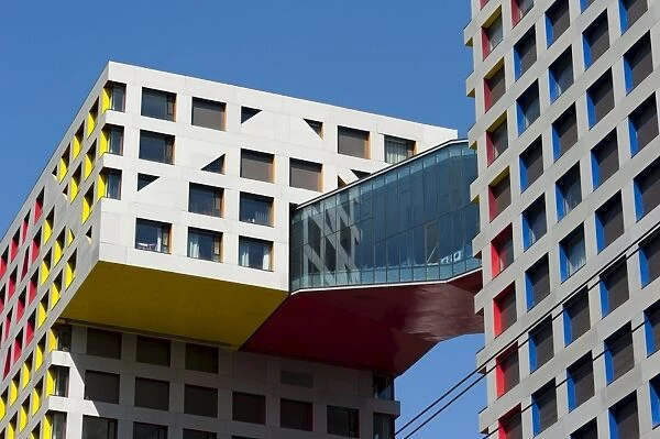 Postcard of Moma Linked Hybrid complex by architect Steven Holl