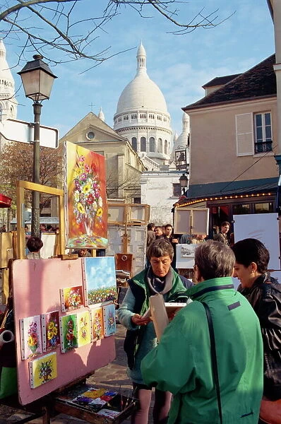 Montmartre area, Paris, France, Europe