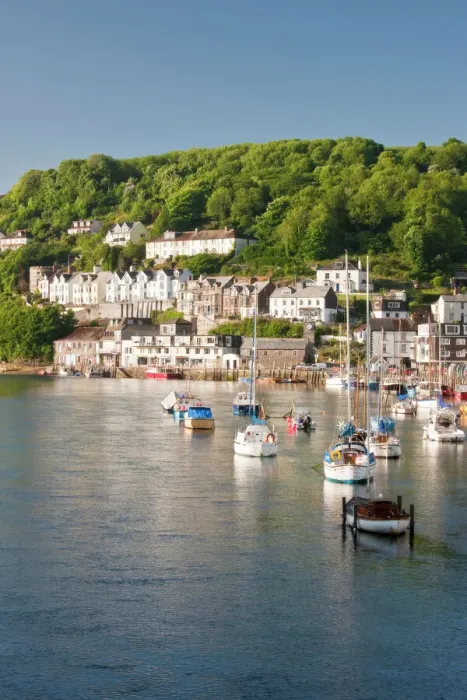 Framed Print : Morning Light on the River Looe Print, Cornwall, England Framed Print : Morning Light on the River Looe Print, Cornwall, England