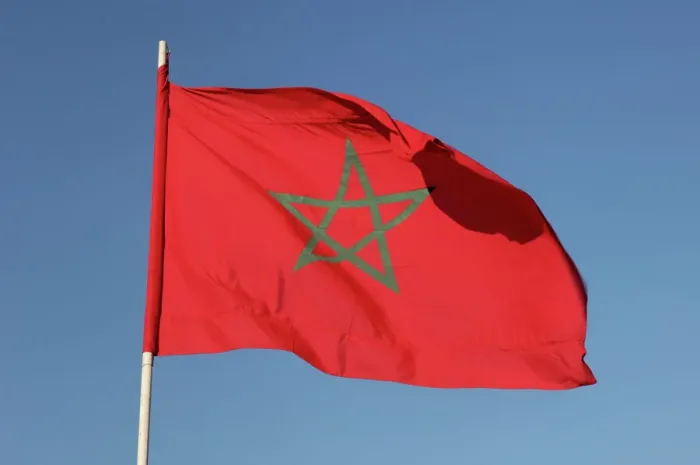 Framed Print : Moroccan Flag Print Framed Print : Moroccan Flag Print