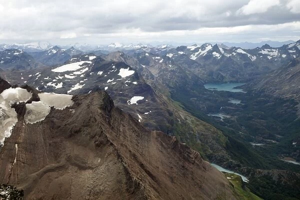 Mountain landscape, Cordon Martial, Tierra del Fuego, Argentina, South America