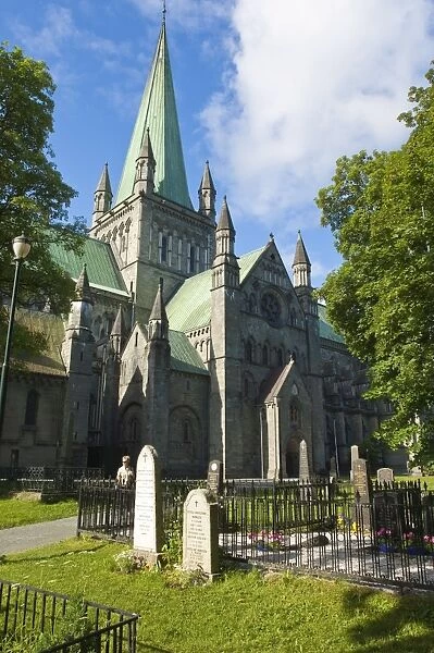 Nidaros Cathedral, Trondheim, Norway, Scandinavia, Europe