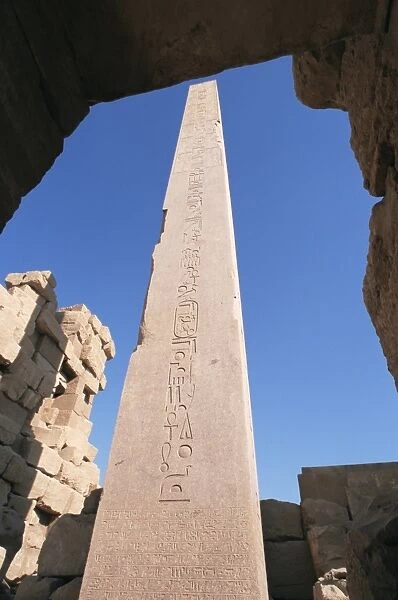 The obelisk of Queen Hatshepsut, Temple of Karnak, Thebes, UNESCO World Heritage Site