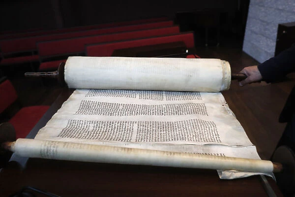 Old Torah scrolls, Synagogue of the Liberal Jewish Community of Geneva, Geneva