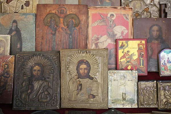 Orthodox icons, St. Petersburg, Russia, Europe
