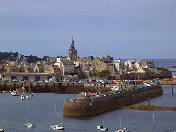 Port and harbour, Roscoff, Finistere, Brittany, France, Europe