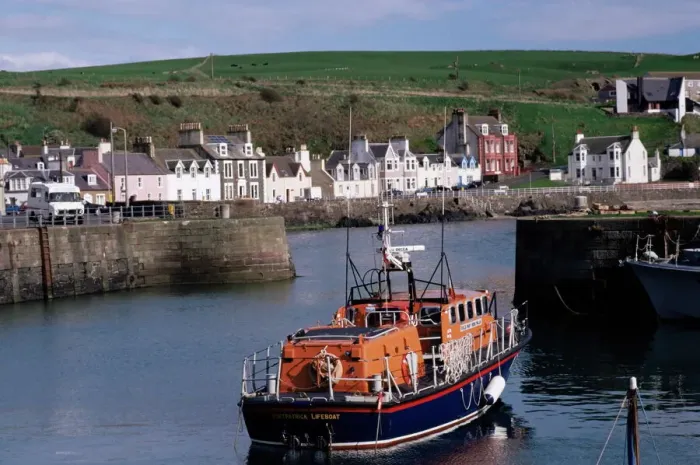 Framed Print : Portpatrick Village Print, Scotland Framed Print : Portpatrick Village Print, Scotland