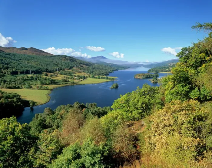Framed Print : Queens View Print: Loch Tummel Panorama Framed Print : Queens View Print: Loch Tummel Panorama