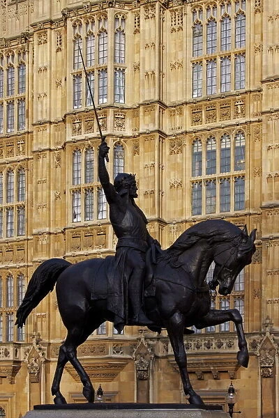 Richard The Lionheart Statue, Houses of Parliament, UNESCO World Heritage Site