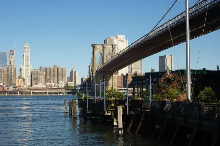 Framed Print : The River Cafe and Brooklyn Bridge Print Framed Print : The River Cafe and Brooklyn Bridge Print