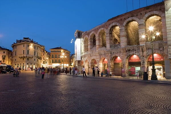 Roman Arena at night, Verona, Italy
