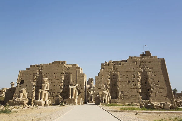 Seventh Pylon, Karnak Temple Complex, UNESCO World Heritage Site, Luxor, Thebes, Egypt