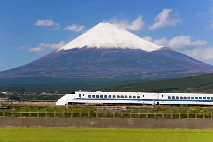 Framed Print : Shinkansen Print: Honshu Landscape with Mount Fuji Framed Print : Shinkansen Print: Honshu Landscape with Mount Fuji