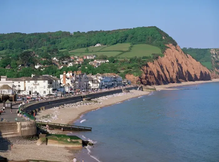 Framed Print : Sidmouth Print - A View of the Devon Coast