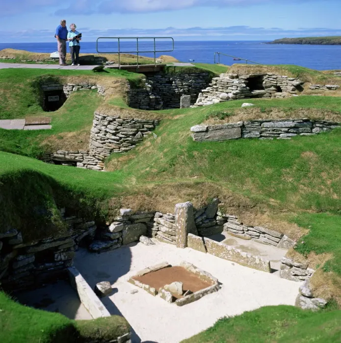 Framed Print : Skara Brae Print: Ancient Orkney Village Landscape