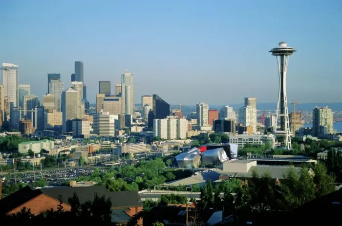 Framed Print : Seattle Skyline Print Framed Print : Seattle Skyline Print