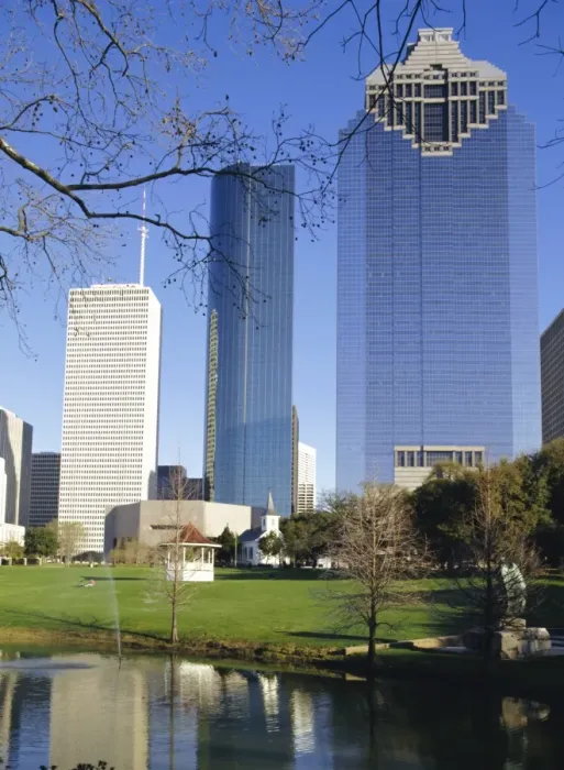 Framed Print : Houston Skyscrapers Print