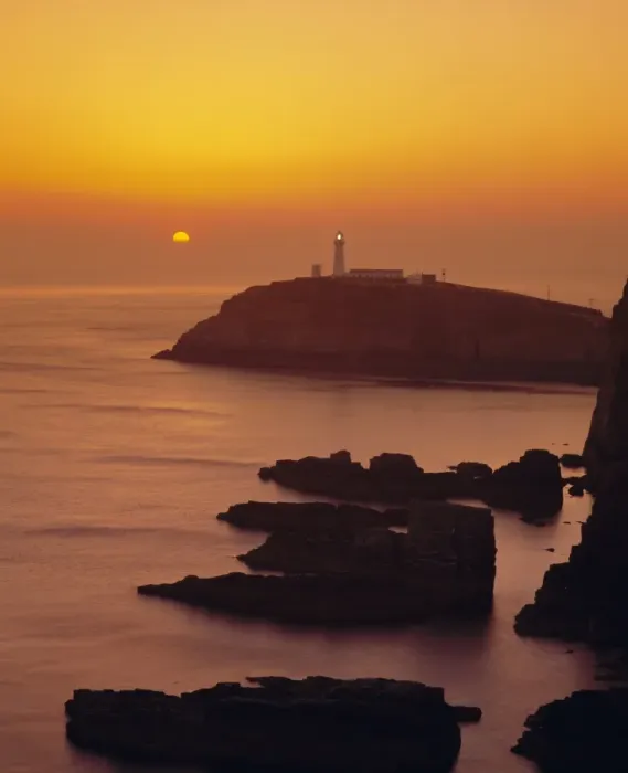 Framed Print : South Stack Print at Sunset, Anglesey Framed Print : South Stack Print at Sunset, Anglesey