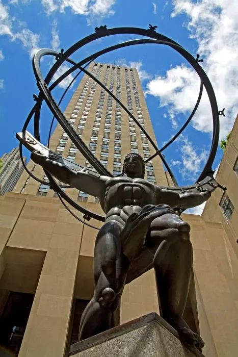 Framed Print : Atlas Statue Print, Rockefeller Center, New York City Framed Print : Atlas Statue Print, Rockefeller Center, New York City