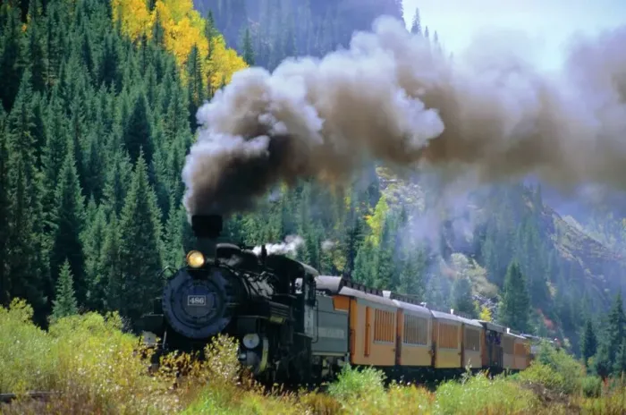Framed Print : Steam Train Print, Durango and Silverton Railroad Framed Print : Steam Train Print, Durango and Silverton Railroad
