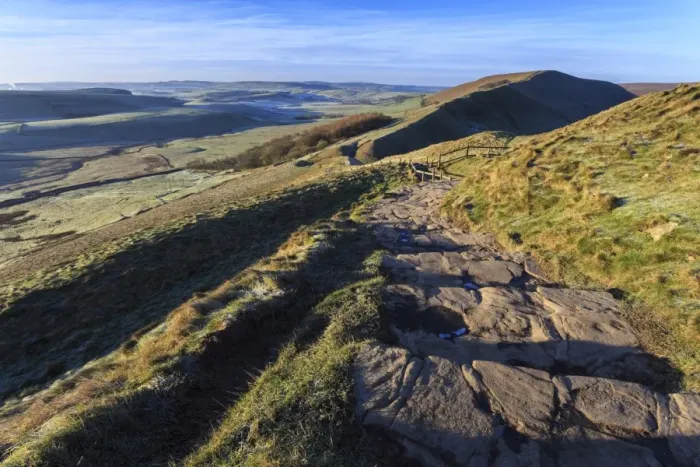 Framed Print : Mam Tor Print, Winter Landscape