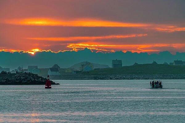 Sunrise over Ile aux Marins, fishermen's island, Territorial Collectivity of Saint-Pierre and Miquelon, Overseas Collectivity of France, North America