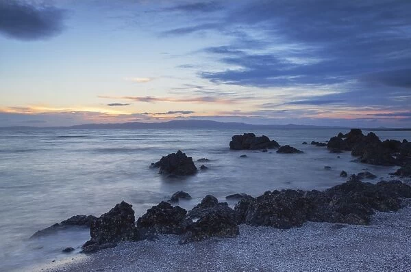 Te Mata beach at sunset, Coromandel Peninsula, Waikato, North Island, New Zealand, Pacific