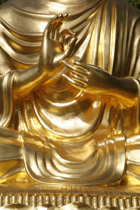 Framed Print : Detail of the Teaching Mudra Print Framed Print : Detail of the Teaching Mudra Print