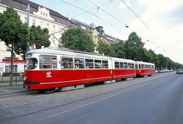 Tram, Leopoldstadt, Vienna, Austria, Europe