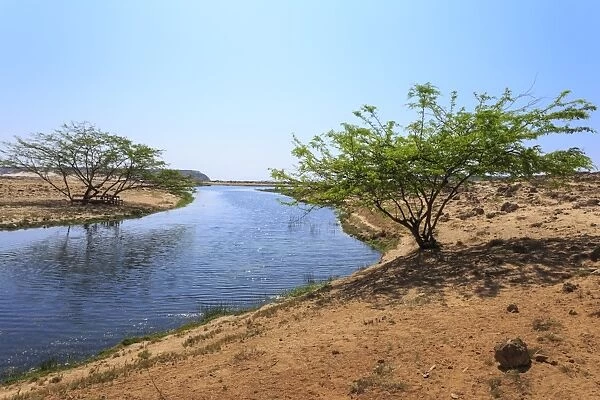Tranquil waters of Khor Rori (Rouri), Land of Frankincense UNESCO World Heritage Site