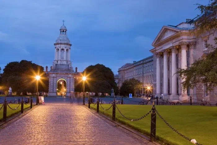 Framed Print : Trinity College Print, Dublin Evening Scene Framed Print : Trinity College Print, Dublin Evening Scene