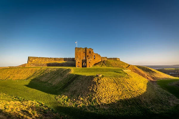 Tynemouth Castle in late afternoon, Tynemouth, Tyne and Wear, England, United Kingdom