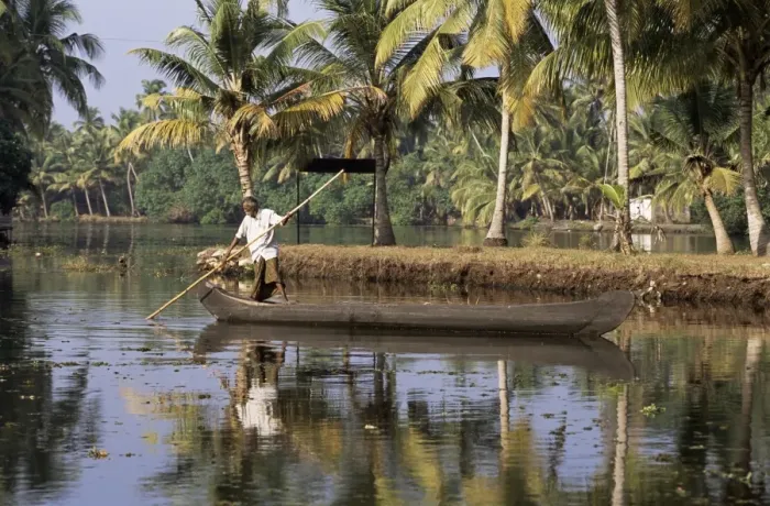 Framed Print : Kerala Backwater Scene Print