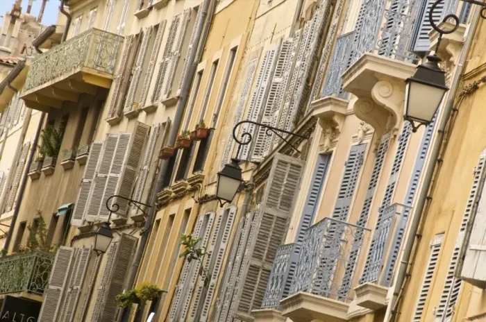 Framed Print : Typical Building Facade Print, Aix en Provence Framed Print : Typical Building Facade Print, Aix en Provence