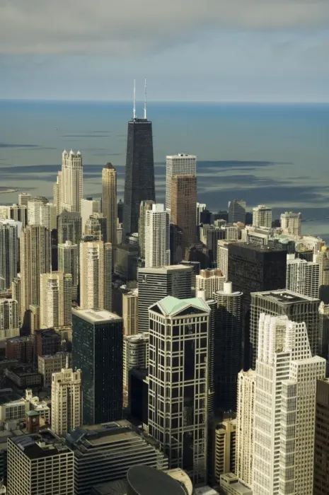 Framed Print : Chicago Print from the Sears Tower Sky Deck Framed Print : Chicago Print from the Sears Tower Sky Deck