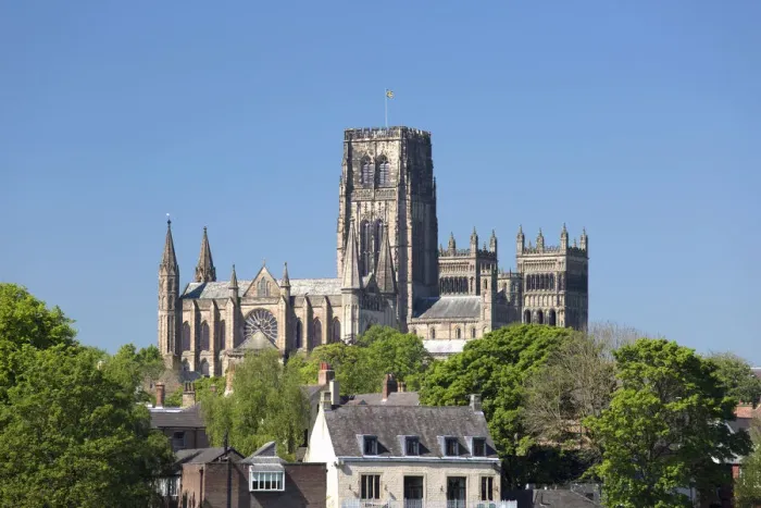 Framed Print : Durham Cathedral Print in Spring Framed Print : Durham Cathedral Print in Spring