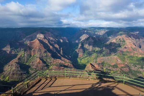 View over the Waimea Canyon, Kauai, Hawaii, United States of America, Pacific
