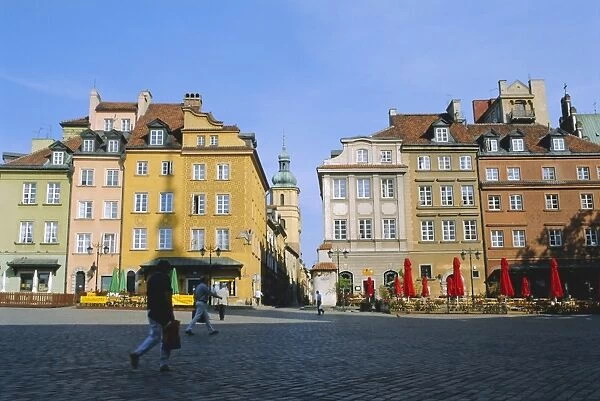 Zamkowy Square, old town, Varsovie