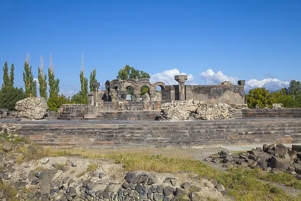 Zvartnots Cathedral, UNESCO World Heritage Site, Yerevan, Armenia, Central Asia, Asia