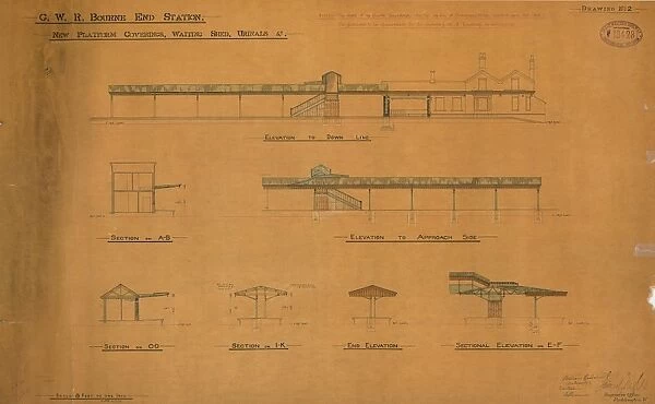 G. W. R. Bourne End Station: New Platform Coverings, Waiting Shed, Urinals etc [1893]