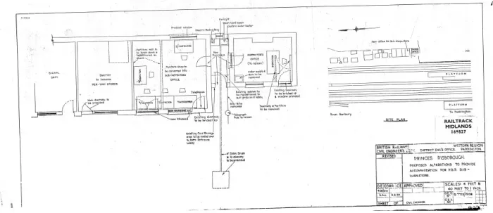 Framed Print : Princes Risborough Print - Proposed Alterations Drawing Framed Print : Princes Risborough Print - Proposed Alterations Drawing