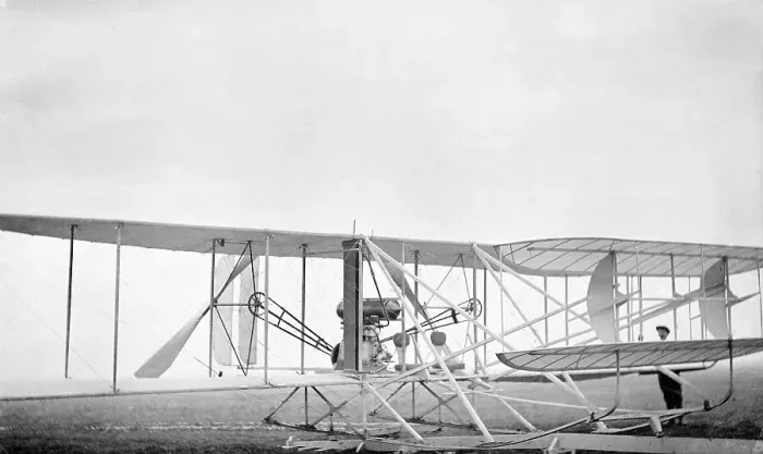 Framed Print : Short-Wright Biplane Print (Flight Historical)