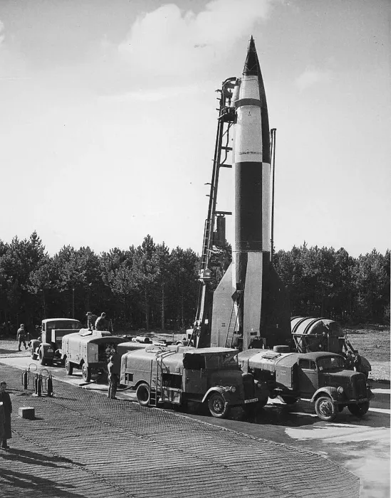 Framed Print : V2 Rocket Print: Historical Launch Preparation Framed Print : V2 Rocket Print: Historical Launch Preparation