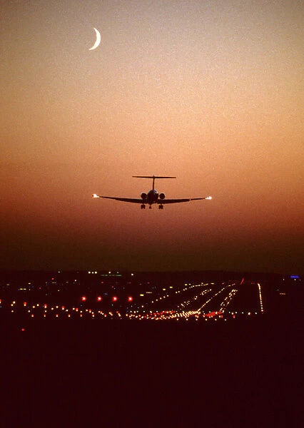 Sunset landing MD80