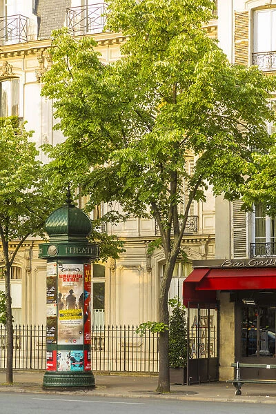 Advertising kiosk, Paris, France
