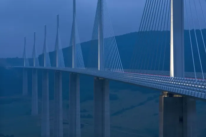 Framed Print : Millau Bridge Print, Tarn Valley Landscape Framed Print : Millau Bridge Print, Tarn Valley Landscape